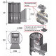 Печь банная Везувий Ураган Ковка 28 (205) купить в Магия Огня