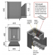 Печь банная Везувий Русич 16 (205) 2016 антрацит купить в Магия Огня