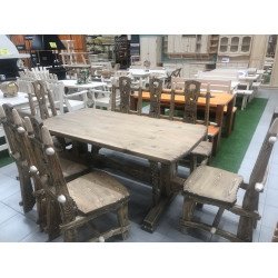 Комплект мебели Викинг (стол + 4 стула +скамья)